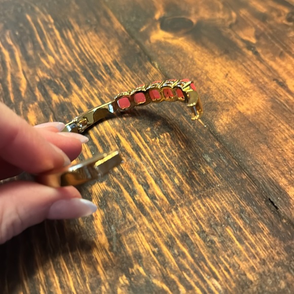 Kate Spade Stackable Gold & Pink Bangle - Picture 5 of 7